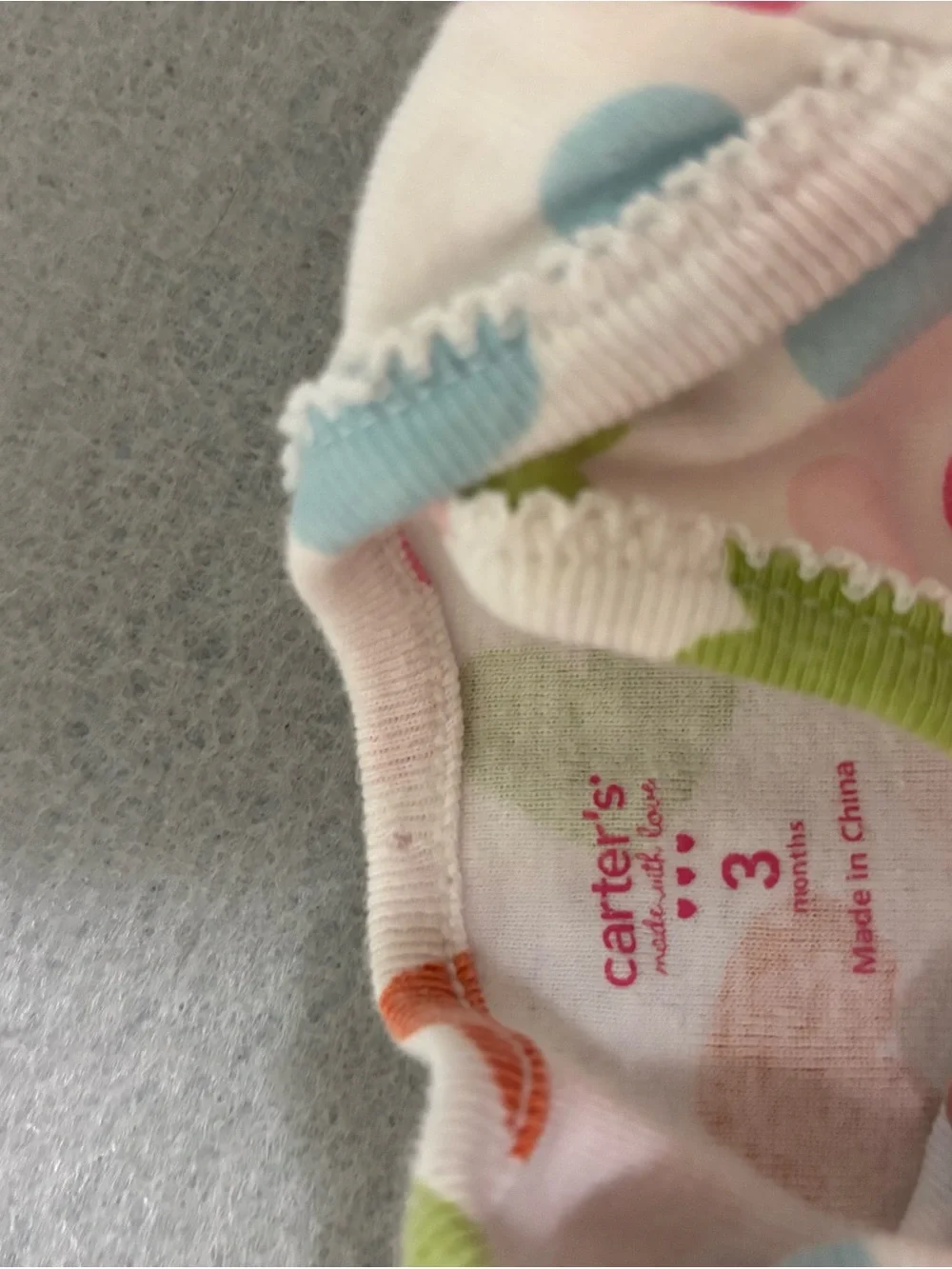 Carter's Baby Onesie Multi Design and Colors Girls 0-3 Mo